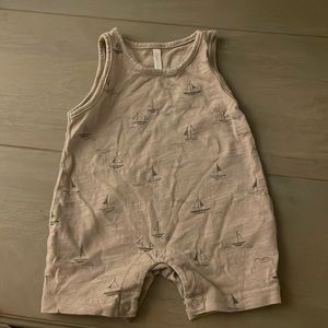 Rylee & Cru sleeveless short baby romper 0-3 months